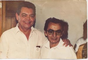 Com o poeta e ex-governador da Paraíba Ronaldo Cunha Limna