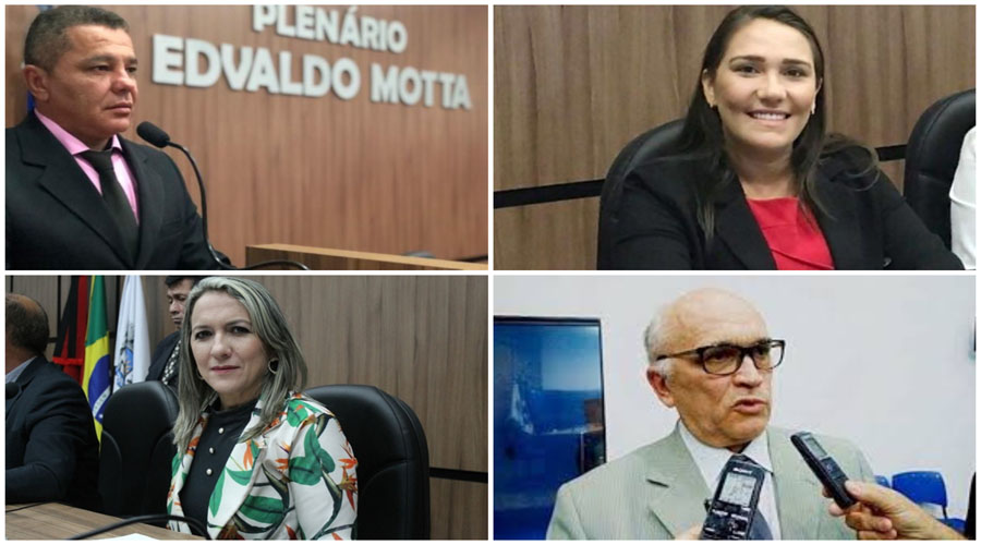 Quatro candidatos a presidente da Câmara (quem vencer será prefeito (a) de Patos)