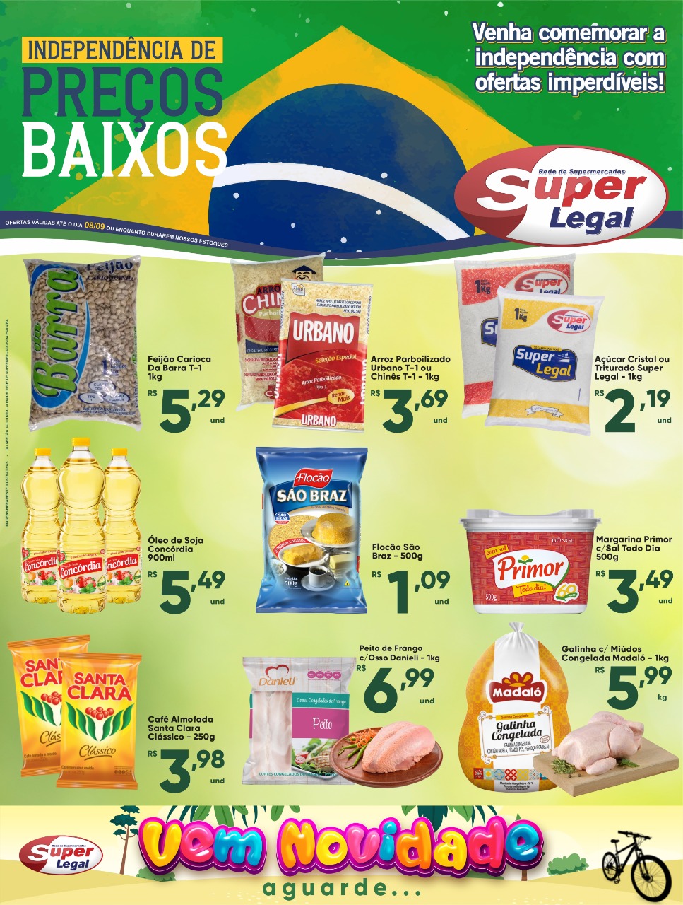 Confira as promoções da Independência no Supermercado Bom Mais, em Patos