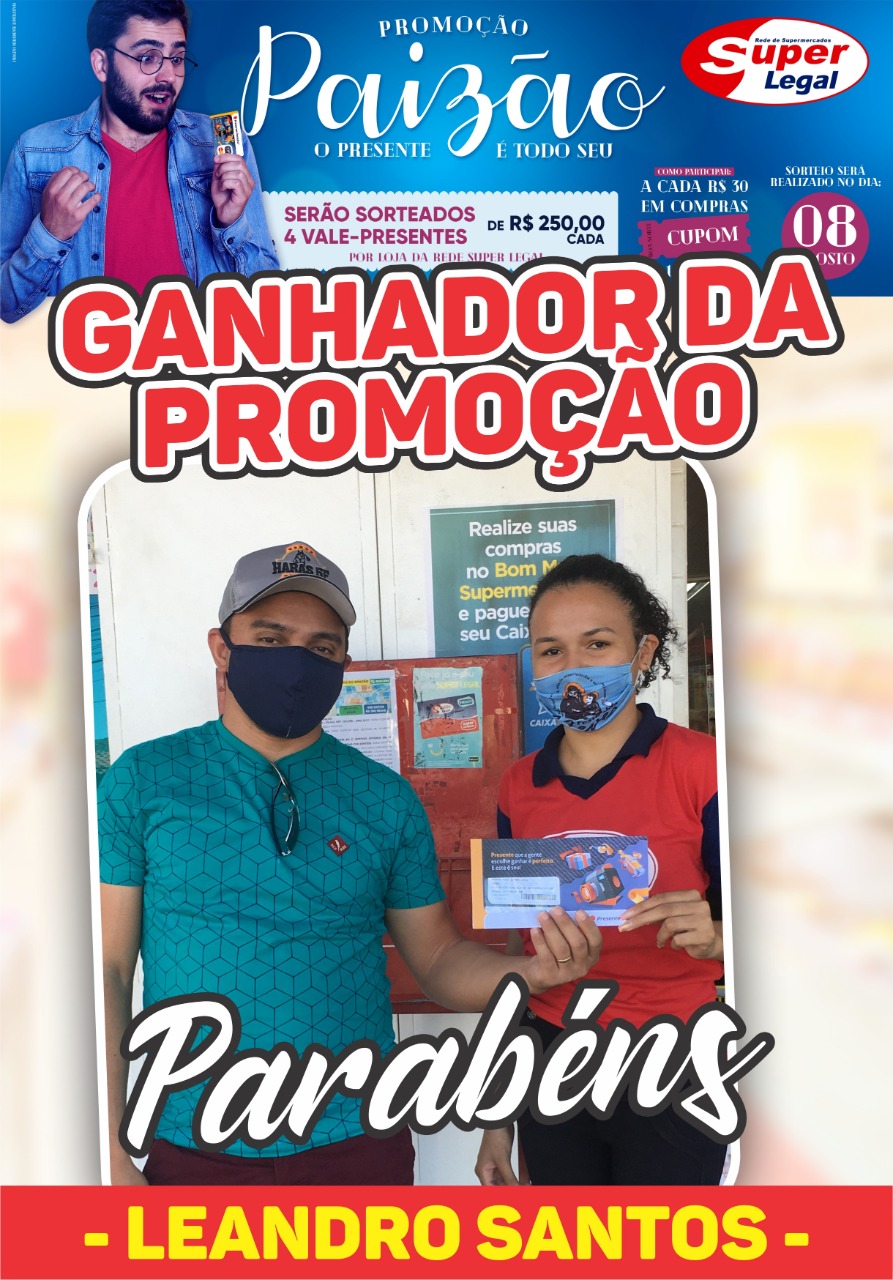 Supermercado Bom Mais entrega vale compras para os ganhadores da promoção do Dia dos Pais Supermercado Bom Mais entrega vale compras para os ganhadores da promoção do Dia dos Pais