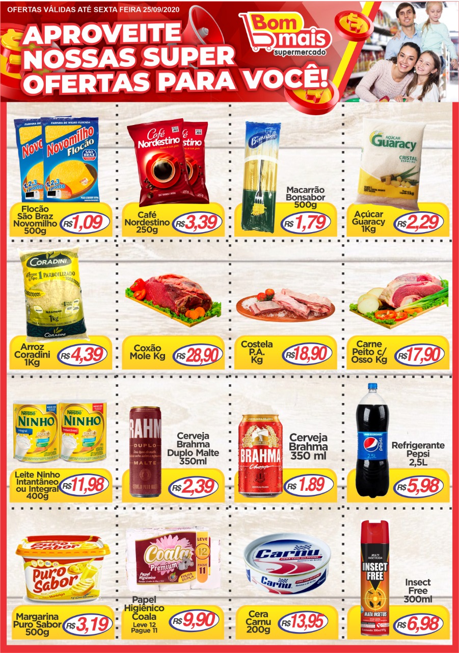 Aproveite as ofertas do Supermercado Bom Mais, em Patos Aproveite as ofertas do Supermercado Bom Mais, em Patos