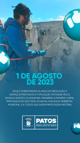 16 anos dos agentes de endemias em patos pb