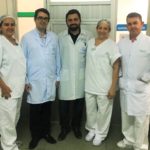 Equipe responsável pela primeirra cirurgia do Hospital do Bem