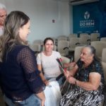 Liliane Sena a Sra. terezinha e a neta Josecilma