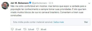 tuite bolsonaro restrito