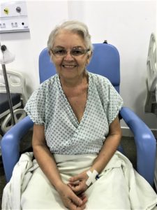 A Sra. Cândida Medeiros paciente do Hospital do Bemj elogiou a iniciativa