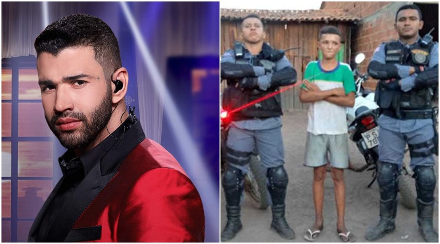 Gustavo Lima e menino