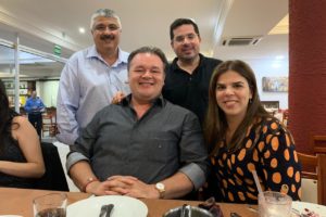 Dr. Umberto Dra Ana com os médicos Leonardo e Constantino presidente e vice da Sociedade Paraibana de Pediatria