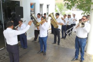 A bandaBanda Filarmônica 26 de Julho se apresentou