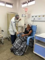 A paciente Marlene da Silva está fazendo tratamento no Hospital do Bem