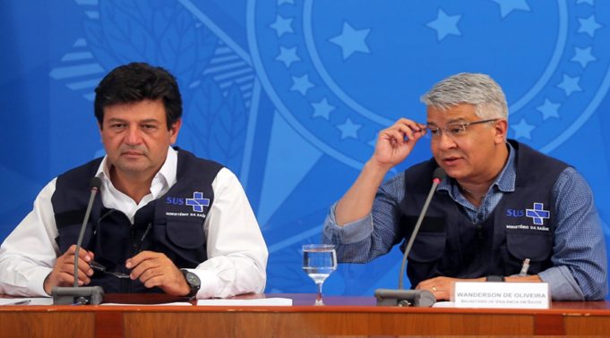 Luiz Henrique Mandetta e Wanderson Oliveira