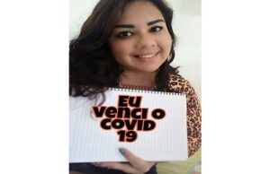 Natanne Costa, estudante de Pedagogia, comemora cura da covid-19, em Teixeira