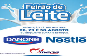 Rede Mega Pharma realiza feirão de leite neste final de semana