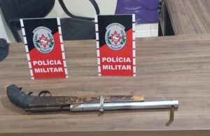 Polícia Militar prende suspeito pelo crime de ameaça e apreende arma de fogo em São José do Sabugi