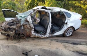 Acidente mata pai e filha e deixa outros três parentes feridos, incluindo bebê, em Goiás