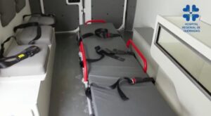 Detalhe interno da ambulancia
