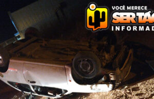 Acidente envolvendo carro e moto deixa mulher gravemente ferida na BR-230, em Sousa