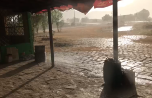 São José de Espinharas registra uma boa chuva na tarde desta terça-feira. Vídeo