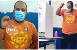 Candidato Héber Advogado vota na Escola Aristides Hamad Timene, em Patos