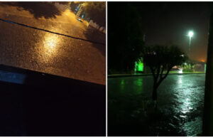 Noite de muita chuva em Teixeira e São José do Bonfim. Vídeo