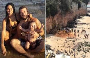 Identificados os mortos no desmoronamento da falésia na Praia de Pipa, no RN