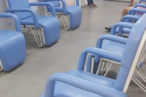 As novas cadeiras são mais confortáveis