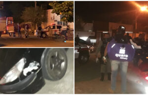 Carro invade sinal vermelho e atropela motoboy no centro de Patos. Motorista é perseguido e preso. Vídeo