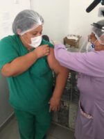 A vacinacao de funcionarios do Complexo comecou nesta quarta feira