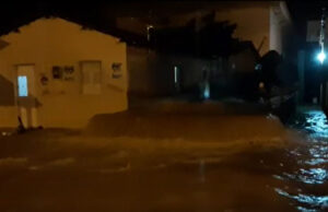 Chove 140 mm na cidade de São Bento. Vídeo
