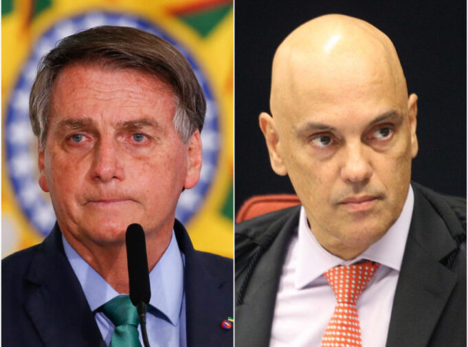 Jair Bolsonaro e Alexandre de Moraes