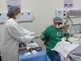 Foram realizadas 182 cirurgias de Catarata no sabado e no domingo