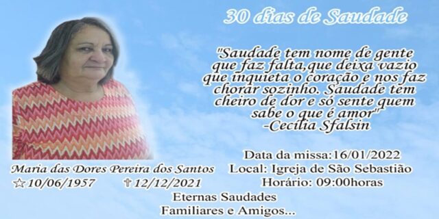 Maria das Dores Pereira dos Santos
