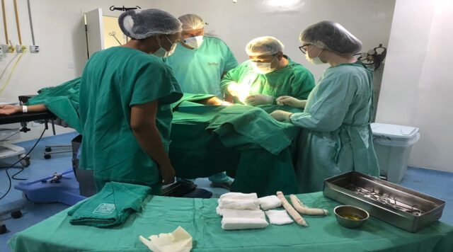 Neste final de semana foram realizadas onze cirurgias, sendo oito de emergência