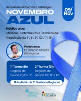 A palestra do dia 09 sera realizada pelo medico urologista Marcilio Moreira