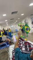 A vibracao num dos gols do Brasil