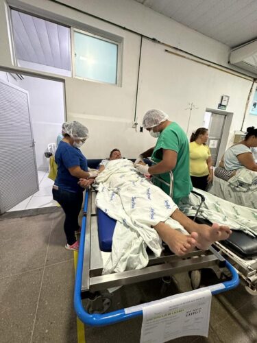 Passaram pela urgencia e emergencia do hospital no plantao do final de semana 190 pacientes