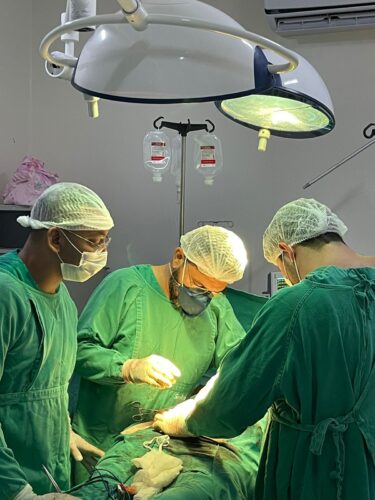 O Hospital realizou 17 cirurgias no plantao do final de semana