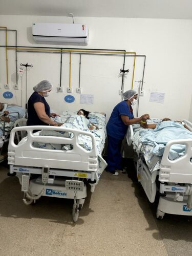 O hospital atendeu 180 pessoas no plantao deste final de semana