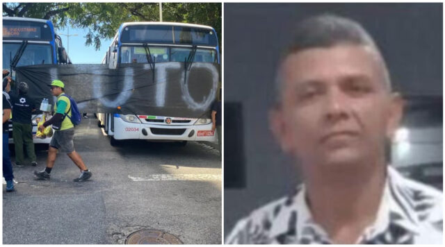 Motoristas de ônibus de João Pessoa protestam por segurança — Foto: Silvia Torres/TV Cabo Branco
