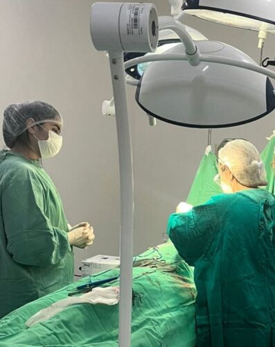 Uma das 34 cirurgias realizadas no final de semana em Patos