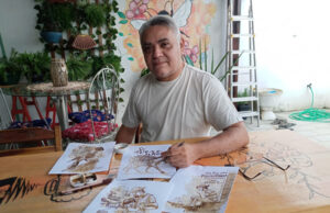 Artista patoense homenageia o período junino com pinturas em aquarela
