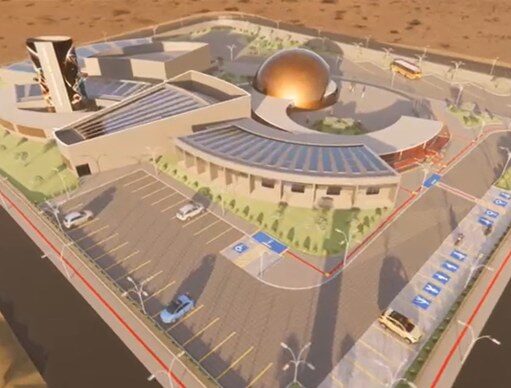 Secretário explica que a população poderá observar o espaço em telescópios na Cidade da Astronomia, em Carrapateira. Vídeo