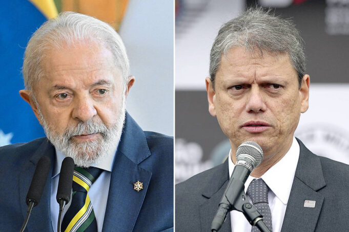 Lula e Tarcísio de Freitas