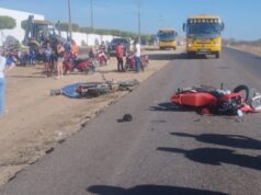 Homem morre e outro fica gravemente ferido em colisão envolvendo motos em São Bento