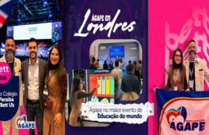 Colégio Ágape, em Patos, marca presença na maior feira de educação e tecnologia do mundo, em Londres