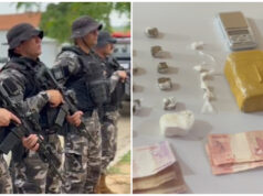 Polícia Militar prende suspeito por tráfico de drogas e apreende grande quantidade de entorpecentes em Catolé do Rocha. Vídeo