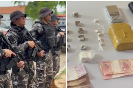 Polícia Militar prende suspeito por tráfico de drogas e apreende grande quantidade de entorpecentes em Catolé do Rocha. Vídeo