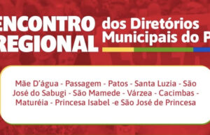 Direção estadual do PT reúne diretórios da região em Patos neste sábado