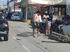 Dois homens ficam feridos em colisão envolvendo carro e moto em Sousa