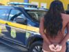 PRF prende mulher com mandado de prisão por tráfico em Patos em abordagem na BR-230, em São Mamede